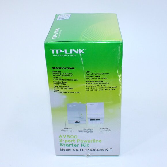 TP-Link AV500 Nano 2-port Powerline Adapter, up to 500Mbps - Picture 4 of 4
